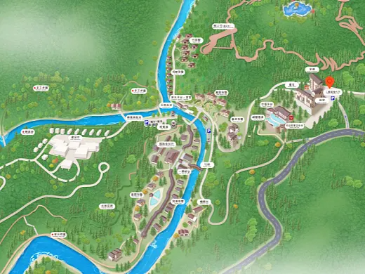 邓州结合景区手绘地图智慧导览和720全景技术，可以让景区更加“动”起来，为游客提供更加身临其境的导览体验。