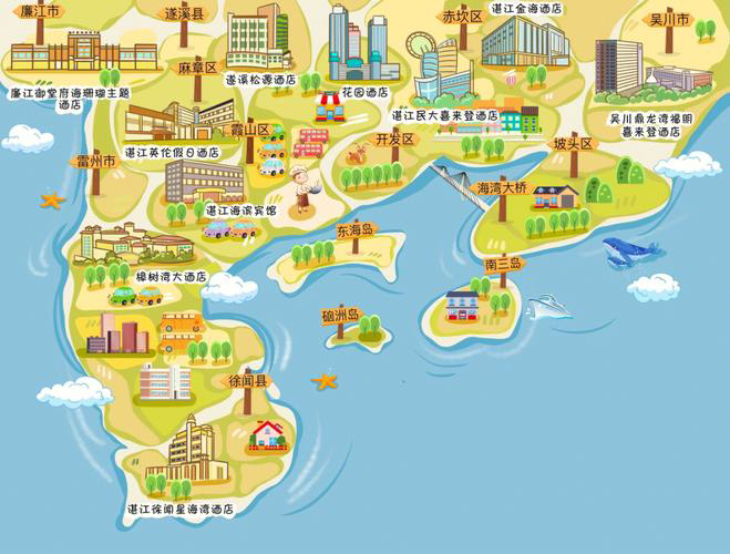 邓州手绘地图旅游的艺术指南